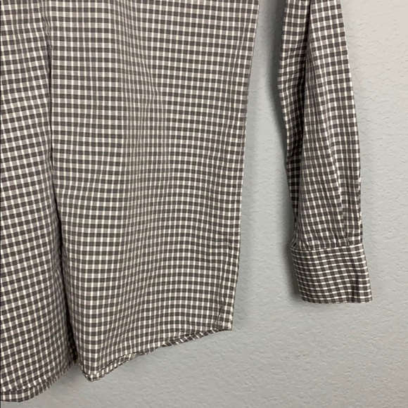 Michael Kors Gray Plaid Button Down Dress Shirt - Picture 3 of 8